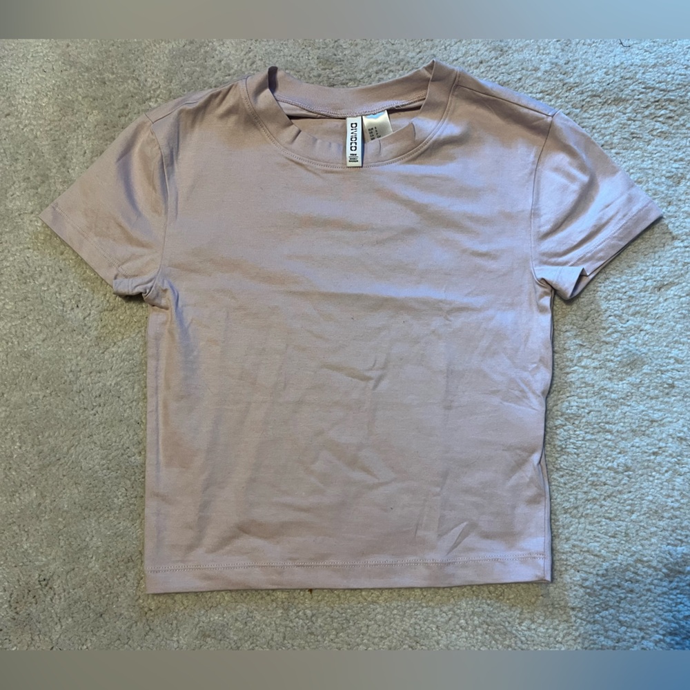 Divided Light Pink Baby Tee